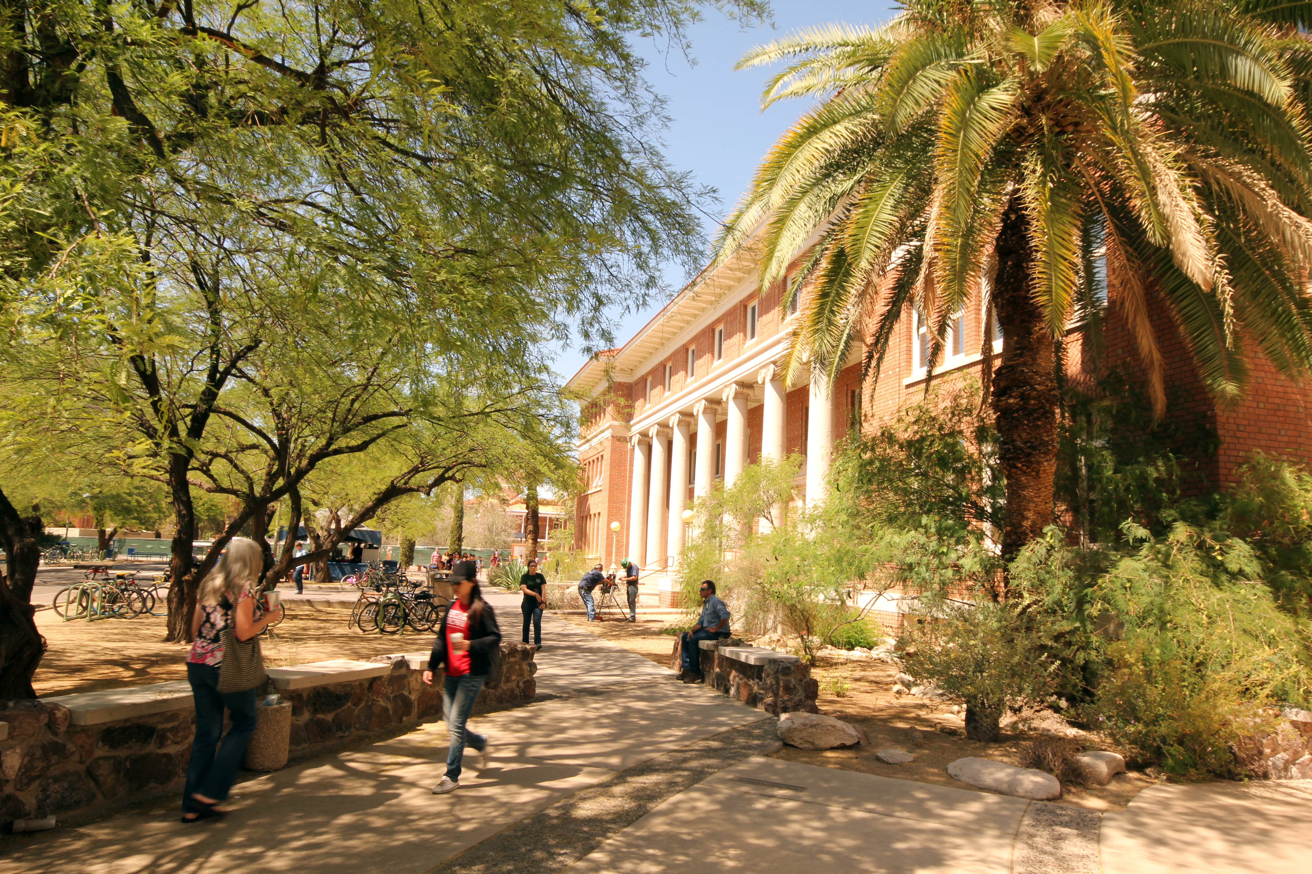 The front of the Forbes building on the University of Arizona campus